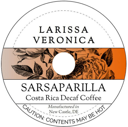 Sarsaparilla Costa Rica Decaf Coffee (Single Serve K-Cup Pods) (Gourmet, Naturally Flavored, Whole Coffee Beans) (12 pods, ZIN: 574512) Sarsaparilla Costa Rica Decaf Coffee (Single Serve K-Cup Pods) (Gourmet, Naturally Flavored, Whole Coffee Beans) (12 pods, ZIN: 574512)