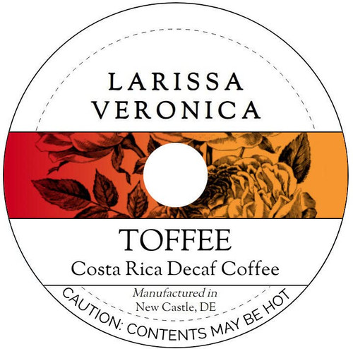 Toffee Costa Rica Decaf Coffee (Single Serve K-Cup Pods) (Gourmet, Naturally Flavored, Whole Coffee Beans) (12 pods, ZIN: 574864) Toffee Costa Rica Decaf Coffee (Single Serve K-Cup Pods) (Gourmet, Naturally Flavored, Whole Coffee Beans) (12 pods, ZIN: 574864)