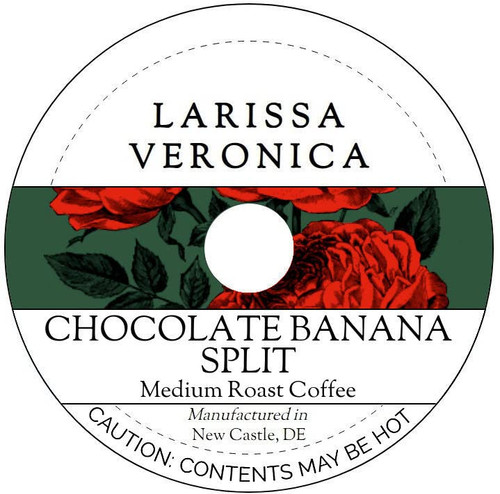 Chocolate Banana Split Medium Roast Coffee (Single Serve K-Cup Pods) (Gourmet, Naturally Flavored, Whole Coffee Beans) (12 pods, ZIN: 576424)
