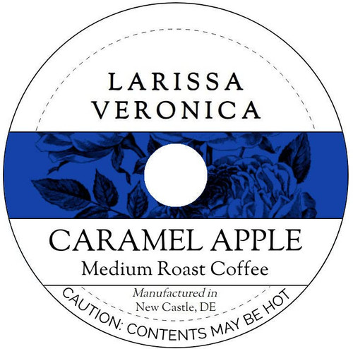 Caramel Apple Medium Roast Coffee (Single Serve K-Cup Pods) (Gourmet, Naturally Flavored, Whole Coffee Beans) (12 pods, ZIN: 576840)