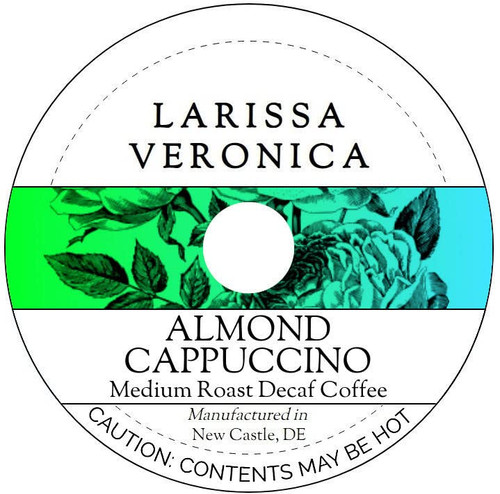 Almond Cappuccino Medium Roast Decaf Coffee (Single Serve K-Cup Pods) (Gourmet, Naturally Flavored, Whole Coffee Beans) (12 pods, ZIN: 578137)
