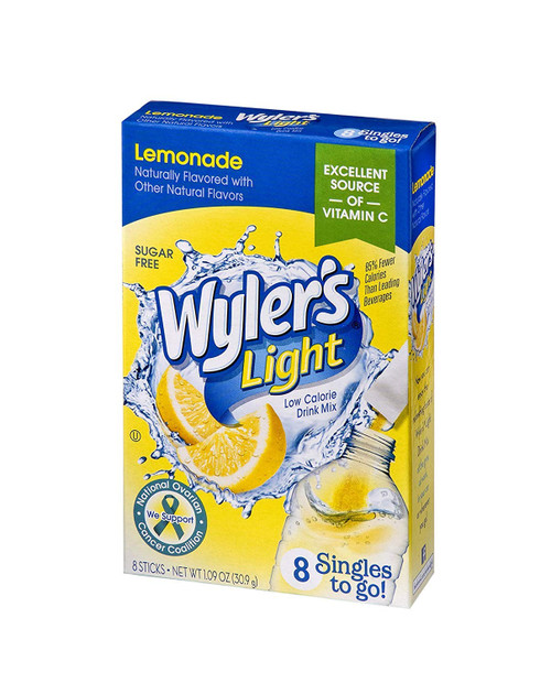 Wyler's Light Singles To Go Powder Packets, Water Drink Mix, Lemonade, 24 Single Servings (Pack of 3) Wyler's Light Singles To Go Powder Packets, Water Drink Mix, Lemonade, 24 Single Servings (Pack of 3)