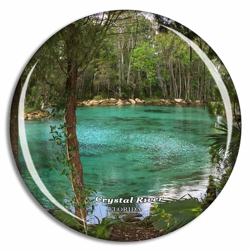 Crystal River National Wildlife Refuge Florida USA Fridge Magnet Travel Gift Souvenir Collection 3D Crystal Glass Crystal River National Wildlife Refuge Florida USA Fridge Magnet Travel Gift Souvenir Collection 3D Crystal Glass