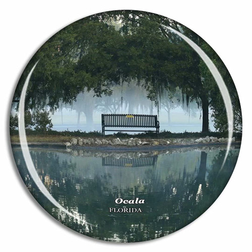 Ocala Sholom Park Florida USA Fridge Magnet Travel Gift Souvenir Collection 3D Crystal Glass Ocala Sholom Park Florida USA Fridge Magnet Travel Gift Souvenir Collection 3D Crystal Glass