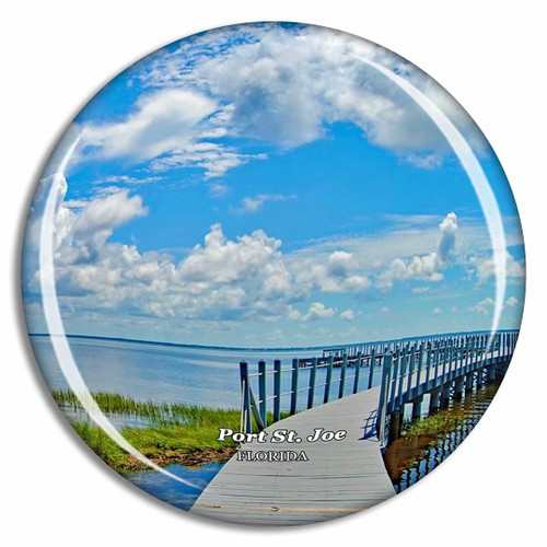 Port St. Joe Cape San Blas Florida USA Fridge Magnet Travel Gift Souvenir Collection 3D Crystal Glass Port St. Joe Cape San Blas Florida USA Fridge Magnet Travel Gift Souvenir Collection 3D Crystal Glass