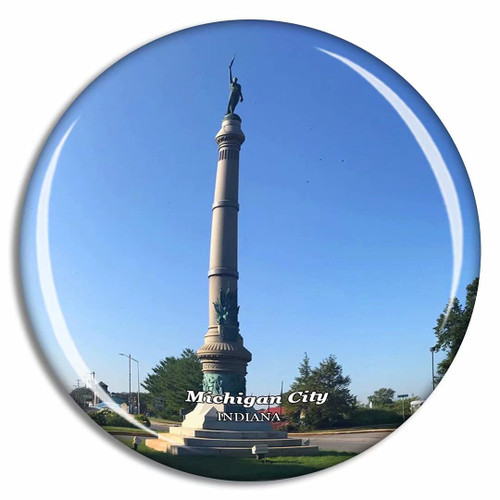 Michigan City Washington Park Indiana USA Fridge Magnet Travel Gift Souvenir Collection 3D Crystal Glass Michigan City Washington Park Indiana USA Fridge Magnet Travel Gift Souvenir Collection 3D Crystal Glass