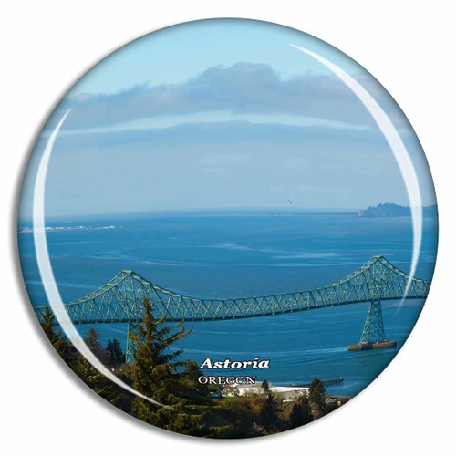 Astoria Bridge Oregon Oregon USA Fridge Magnet Travel Gift Souvenir Collection 3D Crystal Glass Astoria Bridge Oregon Oregon USA Fridge Magnet Travel Gift Souvenir Collection 3D Crystal Glass