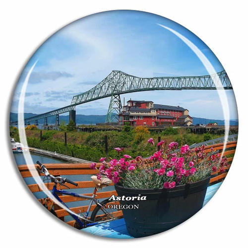 Astoria Megler Bridge Oregon USA Fridge Magnet Travel Gift Souvenir Collection 3D Crystal Glass Astoria Megler Bridge Oregon USA Fridge Magnet Travel Gift Souvenir Collection 3D Crystal Glass
