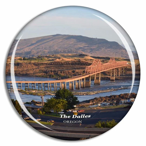 The Dalles Oregon USA Fridge Magnet Travel Gift Souvenir Collection 3D Crystal Glass The Dalles Oregon USA Fridge Magnet Travel Gift Souvenir Collection 3D Crystal Glass