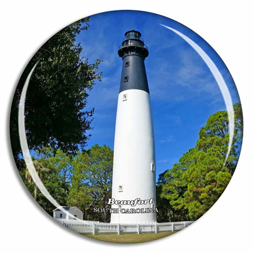 Beaufort Hunting Island Lighthouse South Carolina USA Fridge Magnet Travel Gift Souvenir Collection 3D Crystal Glass Beaufort Hunting Island Lighthouse South Carolina USA Fridge Magnet Travel Gift Souvenir Collection 3D Crystal Glass