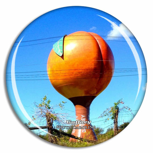 Gaffney The Peachoid South Carolina USA Fridge Magnet Travel Gift Souvenir Collection 3D Crystal Glass Gaffney The Peachoid South Carolina USA Fridge Magnet Travel Gift Souvenir Collection 3D Crystal Glass