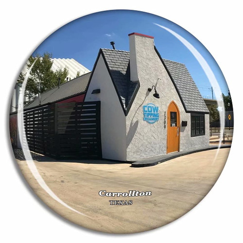 Carrollton Historic Downtown Carrollton Texas USA Fridge Magnet Travel Gift Souvenir Collection 3D Crystal Glass Carrollton Historic Downtown Carrollton Texas USA Fridge Magnet Travel Gift Souvenir Collection 3D Crystal Glass
