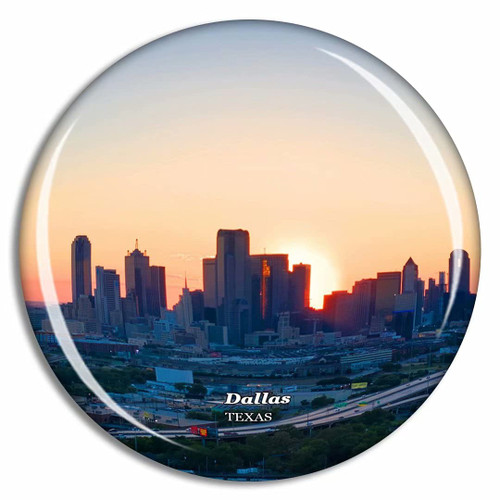 Dallas Texas Sunset Texas USA Fridge Magnet Travel Gift Souvenir Collection 3D Crystal Glass Dallas Texas Sunset Texas USA Fridge Magnet Travel Gift Souvenir Collection 3D Crystal Glass