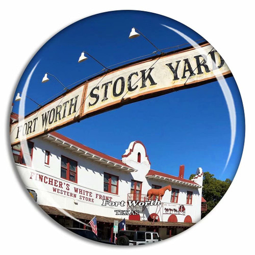 Fort Worth Stockyards National Historic District Texas USA Fridge Magnet Travel Gift Souvenir Collection 3D Crystal Glass Fort Worth Stockyards National Historic District Texas USA Fridge Magnet Travel Gift Souvenir Collection 3D Crystal Glass
