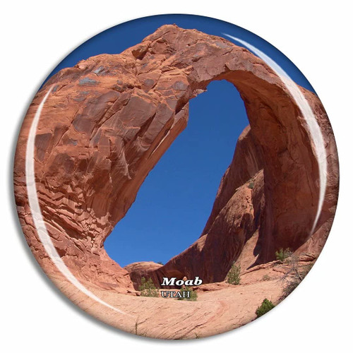 Moab Corona Arch Utah Utah USA Fridge Magnet Travel Gift Souvenir Collection 3D Crystal Glass Moab Corona Arch Utah Utah USA Fridge Magnet Travel Gift Souvenir Collection 3D Crystal Glass