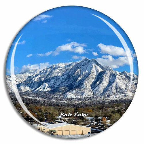 Salt Lake City Utah Wasatch Vista Utah USA Fridge Magnet Travel Gift Souvenir Collection 3D Crystal Glass Salt Lake City Utah Wasatch Vista Utah USA Fridge Magnet Travel Gift Souvenir Collection 3D Crystal Glass