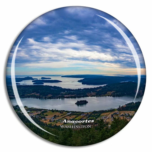 Anacortes Park Washington USA Fridge Magnet Travel Gift Souvenir Collection 3D Crystal Glass Anacortes Park Washington USA Fridge Magnet Travel Gift Souvenir Collection 3D Crystal Glass