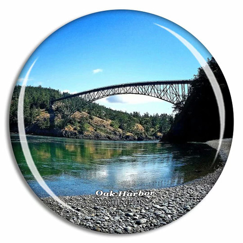 Oak Harbor Deception Pass State Park Washington USA Fridge Magnet Travel Gift Souvenir Collection 3D Crystal Glass Oak Harbor Deception Pass State Park Washington USA Fridge Magnet Travel Gift Souvenir Collection 3D Crystal Glass