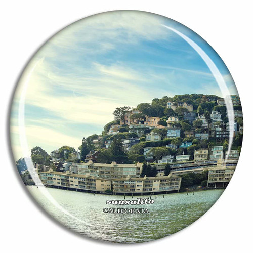 Sausalito Scenic California USA Fridge Magnet Travel Gift Souvenir Collection 3D Crystal Glass Sausalito Scenic California USA Fridge Magnet Travel Gift Souvenir Collection 3D Crystal Glass