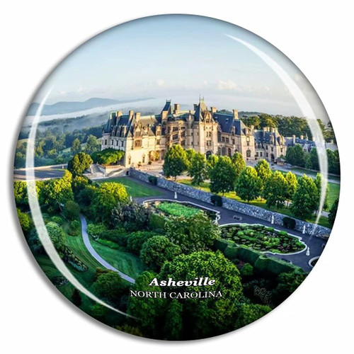 Asheville Biltmore North Carolina USA Fridge Magnet Travel Gift Souvenir Collection 3D Crystal Glass Asheville Biltmore North Carolina USA Fridge Magnet Travel Gift Souvenir Collection 3D Crystal Glass