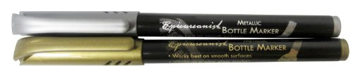 Epicureanist Metallic Wine Bottle Markers