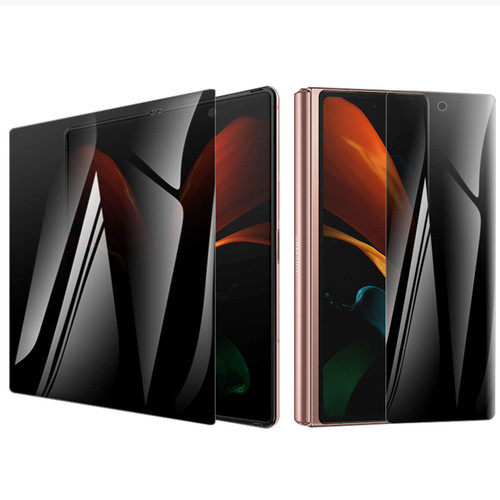 AHERLCG (1 SET=2 PCS) Privacy Screen Protector Designed for Galaxy Z Fold 2 5G, Front + inner Full Covered Anti-Spy Screen Protector Compatible for Samsung Galaxy Z Fold 2 Anti-peeping Nano Soft Film AHERLCG (1 SET=2 PCS) Privacy Screen Protector Designed for Galaxy Z Fold 2 5G, Front + inner Full Covered Anti-Spy Screen Protector Compatible for Samsung Galaxy Z Fold 2 Anti-peeping Nano Soft Film