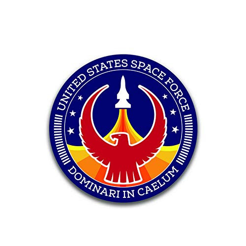 Space Force Circle Patch Vinyl Decal Sticker | Cars Trucks Vans SUVs Windows Walls Cups Laptops | Full Color Printed | 5 Inch | KCD2608