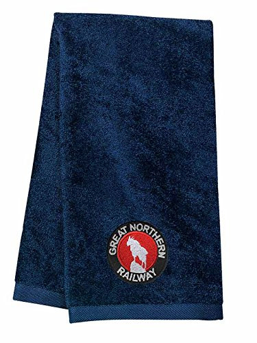 Daylight Sales Great Northern Railway Embroidered Hand Towel Navy [30]