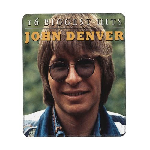 Singer John Music Theme Denver 16 Biggest Hits Gaming Mouse Pads Small Mouse Pads for Gaming Office Laptop Computer Pc 8.3 X 10.3 in