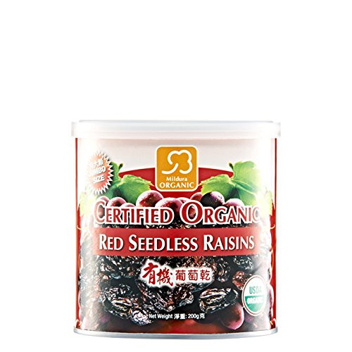 Cosway Organic Certified Red Seedless Raisins ( 2 Bottle )