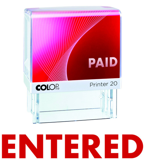 ENTERED Colop Self Inking Rubber Stamp Office Stationary