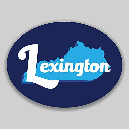 JMM Industries Lexington Kentucky Vinyl Decal Sticker Car Window Bumper 2-Pack 4.5-Inches by 3.5-Inches Premium Quality UV-Protective Laminate PDS1691