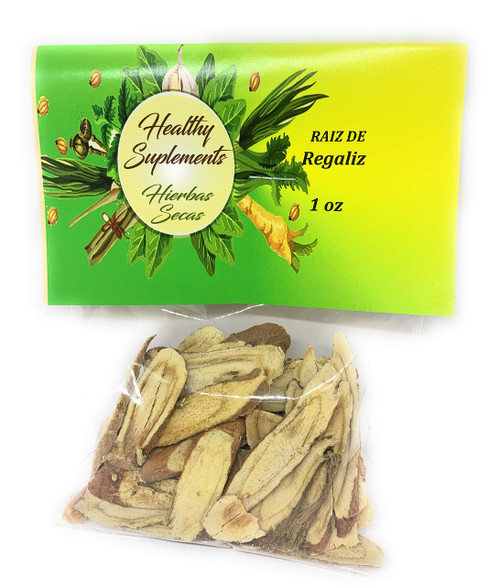 Healthy Supplements Raiz de Regaliz 1 Oz Licorice Root 1 Oz