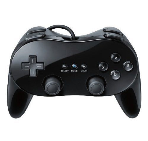 Zettaguard New Classic Pro Controller Console Gampad/Joypad For Nintendo Wii WiiU Black (ZG-WC1)