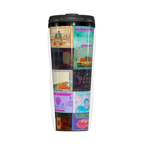 YARRO Glass Music Animals Band Collage Tumbler Coffee Cups Double Layer Cup For Travel Home Car Office 12 Oz