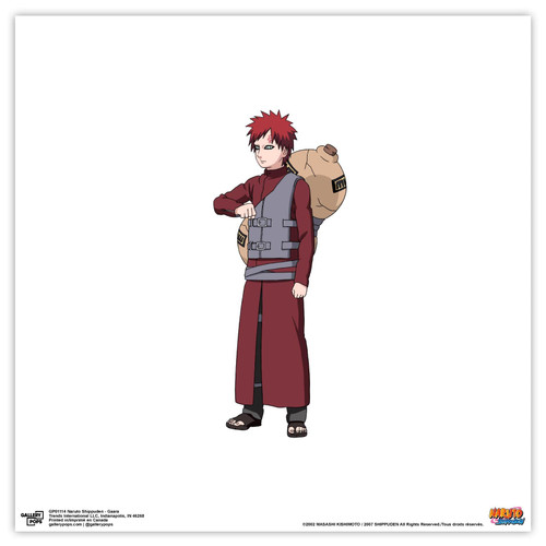 Trends International Gallery Pops Naruto Shippuden - Gaara Wall Art, Unframed Version, 12'' x 12''