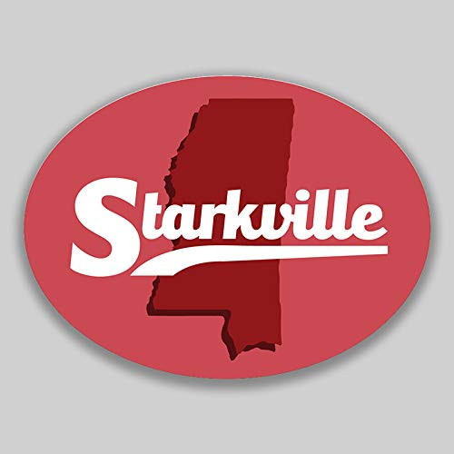 JMM Industries Starkville Mississippi Vinyl Decal Sticker Car Window Bumper 2-Pack 4.5-Inches by 3.5-Inches Premium Quality UV-Protective Laminate PDS1728