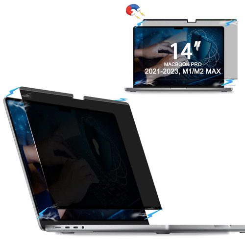USICOOR Privacy Screen MacBook Pro 14 Inch (2021-2023 (A2442/A2779,M1/M2)) Upgraded Non Warped Edge Laptop Privacy Filter and Anti-Blue Light Protector,Mac Pro 14.2-Bubble Free |Matte&Glossy Design USICOOR Privacy Screen MacBook Pro 14 Inch (2021-2023 (A2442/A2779,M1/M2)) Upgraded Non Warped Edge Laptop Privacy Filter and Anti-Blue Light Protector,Mac Pro 14.2-Bubble Free |Matte&Glossy Design