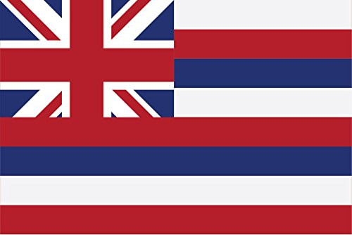 JMM Industries Hawaii Flag HI Vinyl Decal Sticker Aloha State Shaka Car Window Bumper 2-Pack 5-Inches by 3-Inches Premium Quality UV-Resistant Laminate PDS317