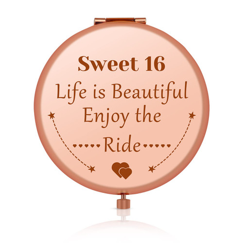 16th Birthday Gifts for Girls 16 Year Old Birthday Gifts for Daughter Granddaughter Rose Gold Compact Mirror Sweet 16 Birthday Gifts for Niece Best Friend Sister Turning 16 Gifts for BFF Bestie 16th Birthday Gifts for Girls 16 Year Old Birthday Gifts for Daughter Granddaughter Rose Gold Compact Mirror Sweet 16 Birthday Gifts for Niece Best Friend Sister Turning 16 Gifts for BFF Bestie