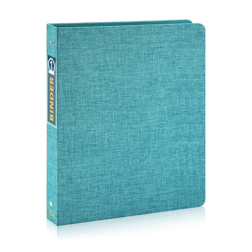 1 inch 3-Ring-Binder with Pockets, 1'' Fabric Cover Binders, Holds 200 Sheets US Letter Size 8.5'' x 11''for Office/Home/School (1)