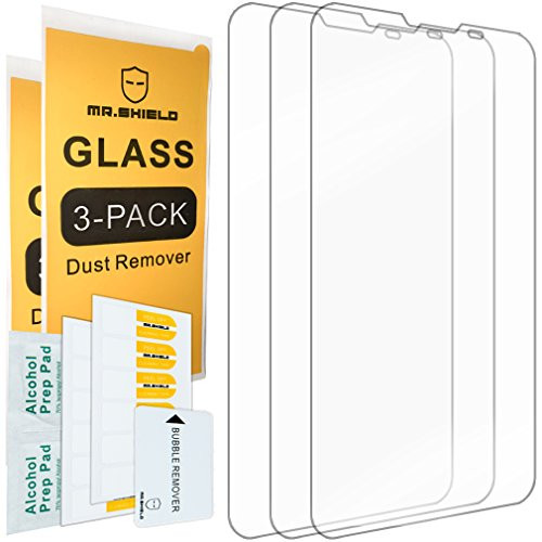 [3-PACK]- Mr Shield For Huawei Ascend Mate 2 4G [Tempered Glass] Screen Protector [0.3mm Ultra Thin 9H Hardness 2.5D Round Edge] with Lifetime Replacement Warranty