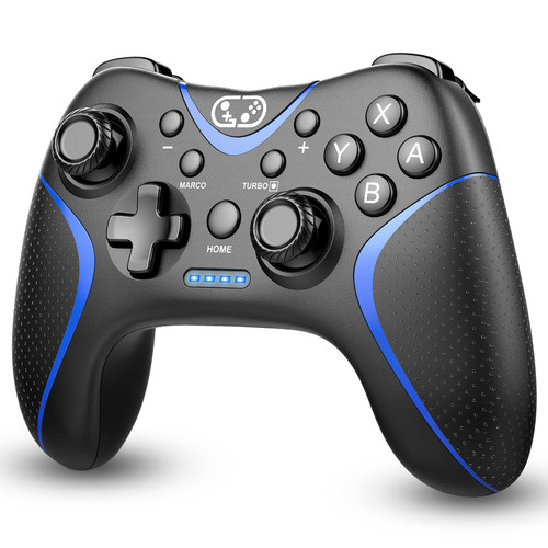 Wireless Switch Controller,Switch Pro Controllers for Nintendo Switch/Lite/OLED/PC Window,Bluetooth PC Gaming Controller with Programmable Buttons,Wake up,Gyro Axis,Turbo,Dual Vibration,Screenshot