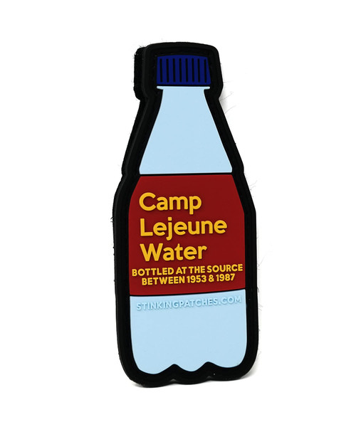 Camp Lejeune Water Bottle PVC Hook and Loop Patch | Funny Tactical Patch