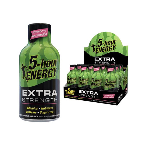 5-Hour Energy Extra Strength Strawberry Watermelon Energy Shot 1.93 oz. Bottle