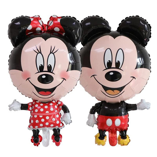 2 PCS LOVSONG Birthday Party Balloons Large Size Mickey Mouse Character Foil Balloon Minnie Mouse Balloon - Adult & Kids Party Theme Decorations 2 PCS LOVSONG Birthday Party Balloons Large Size Mickey Mouse Character Foil Balloon Minnie Mouse Balloon - Adult & Kids Party Theme Decorations