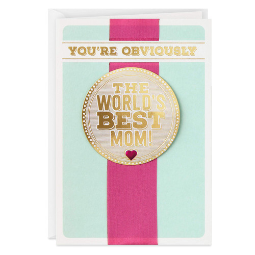 Hallmark Shoebox 0499MBC7752 Funny Greeting Card for Mom (World's Best Mom) Hallmark Shoebox 0499MBC7752 Funny Greeting Card for Mom (World's Best Mom)