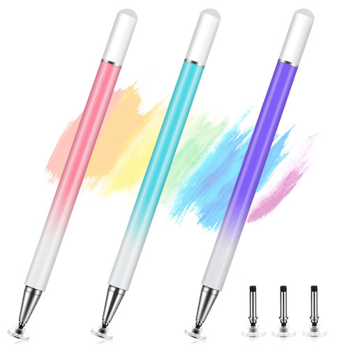 Stylus Pens for Touch Screens, 3 Pack Disc Universal Stylus Pen for iPad pro/Mini/Air/iPhone/Android/Microsoft Tablets and All Capacitive Touch Screens Stylus Pens for Touch Screens, 3 Pack Disc Universal Stylus Pen for iPad pro/Mini/Air/iPhone/Android/Microsoft Tablets and All Capacitive Touch Screens