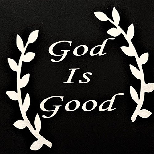 Chase Grace Studio God Is Good Vinyl Decal Sticker|WHITE|Cars Trucks SUVs Vans Laptops Walls Glass Metal|5.5" X 5"|CGS936