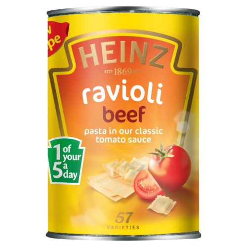 Heinz Beef Ravioli in Tomato Sauce (400g) - Pack of 2